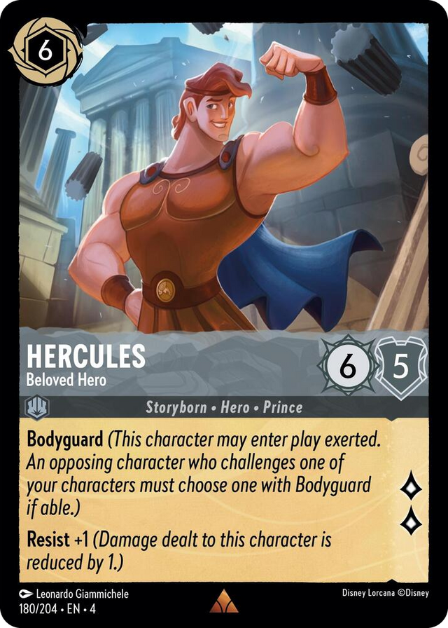 0180 Hercules - Beloved Hero Rare Ursula's Return