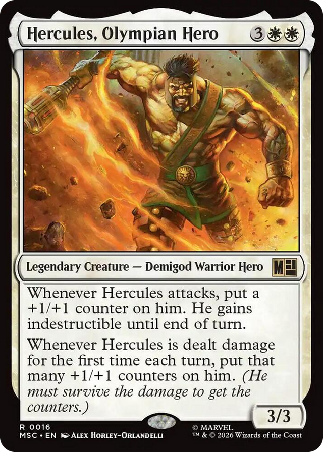 0016 Hercules, Olympian Hero R Commander: Marvel Super Heroes