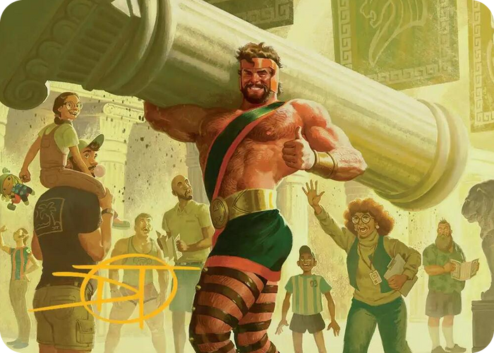 Hercules, Prince of Power Art Card (Gold-Stamped Signature) #13 S - Art Series: Marvel Super Heroes Pokemon card