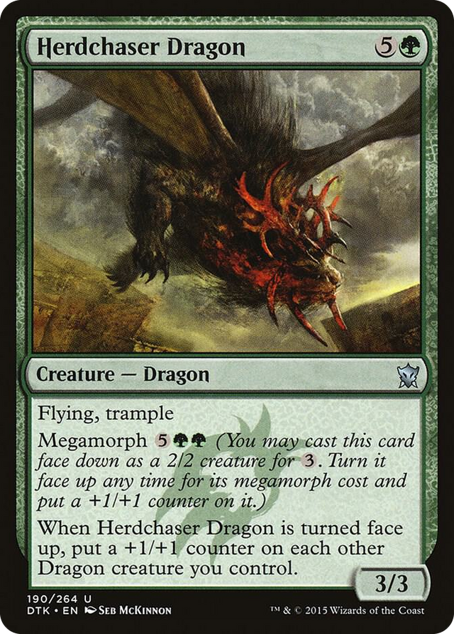 0190 Herdchaser Dragon U Dragons of Tarkir