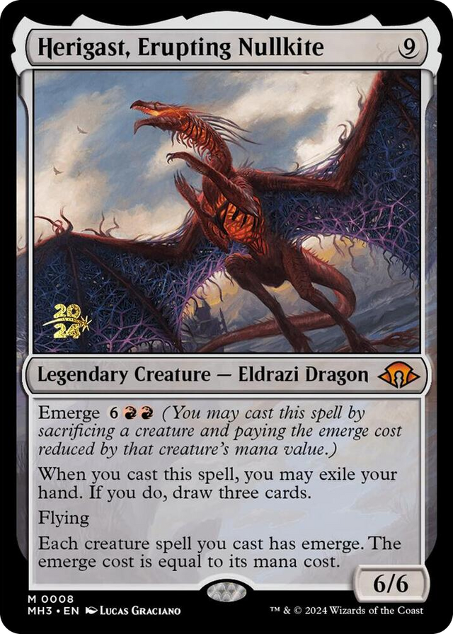 0008 Herigast, Erupting Nullkite M Prerelease Cards