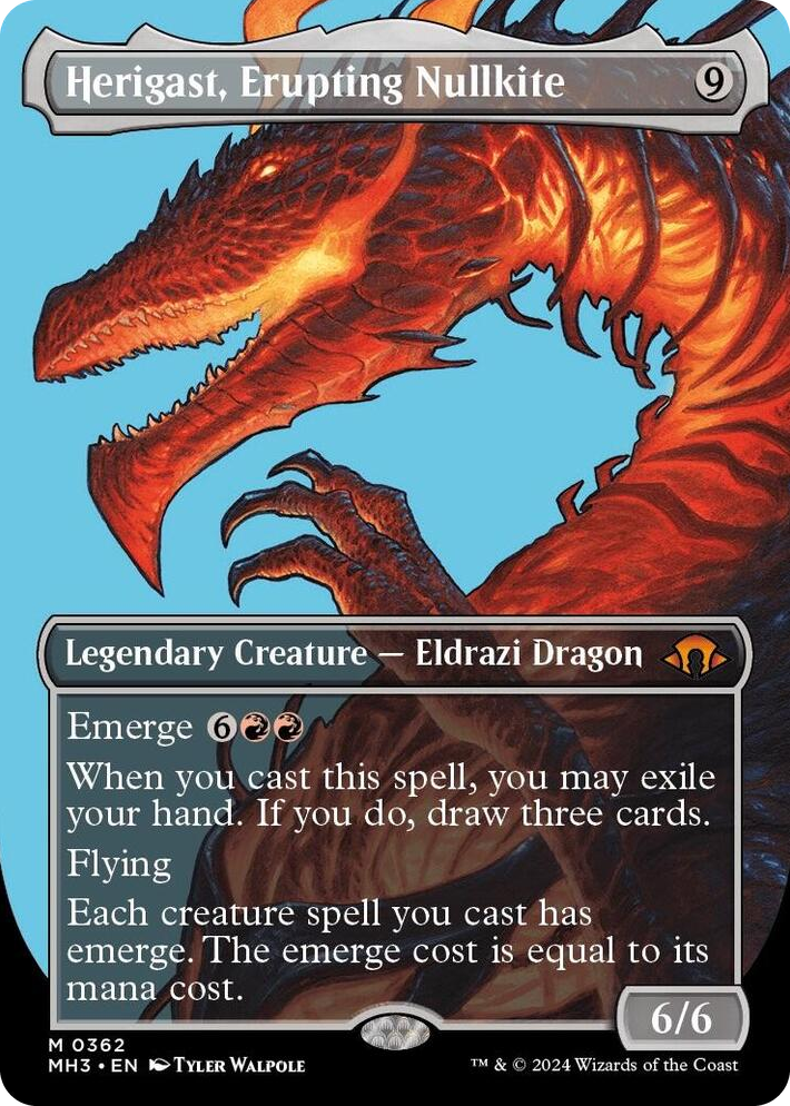 0362 Herigast, Erupting Nullkite (Borderless) M Modern Horizons 3