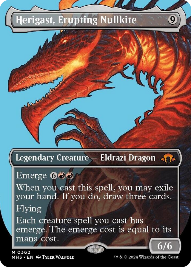 0362 Herigast, Erupting Nullkite (Borderless) M Modern Horizons 3