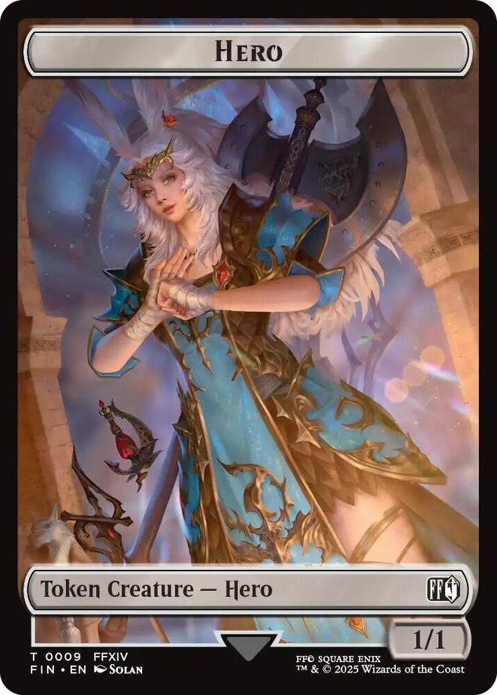 0009 Hero (0009) // Elemental Double-Sided Token T FINAL FANTASY