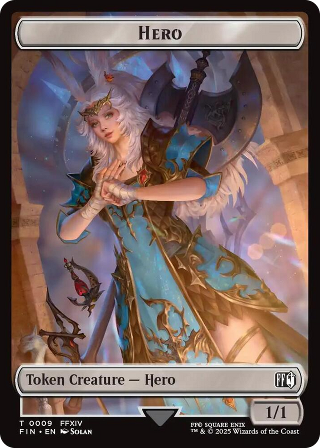 0009 Hero (0009) // Elemental Double-Sided Token T FINAL FANTASY