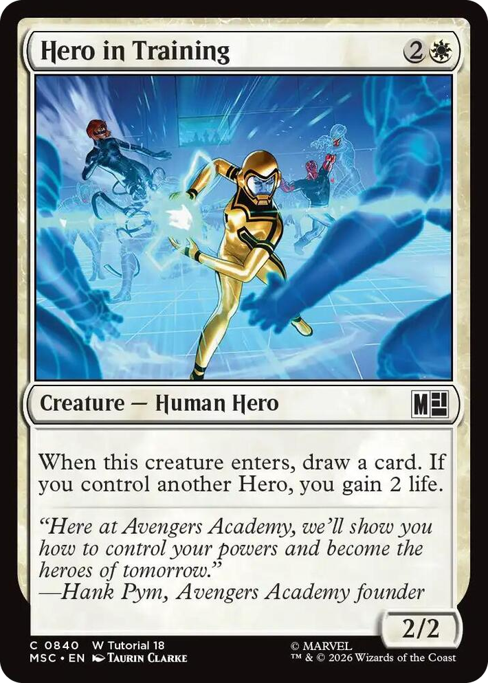 0840 Hero in Training C Commander: Marvel Super Heroes