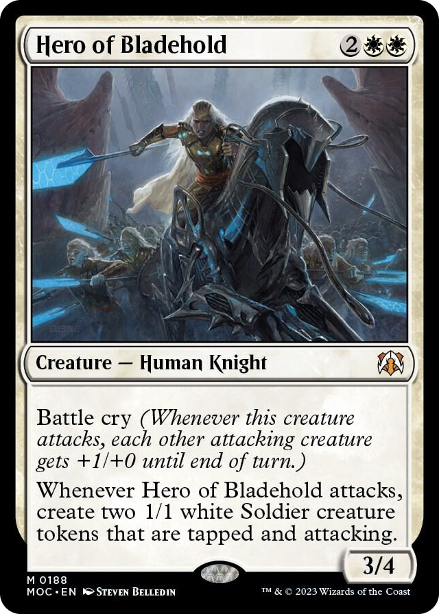 Hero of Bladehold #188 M - Commander: March of the Machine Pokemon card