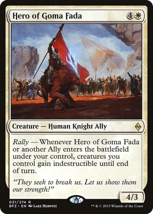 0031 Hero of Goma Fada R Battle for Zendikar