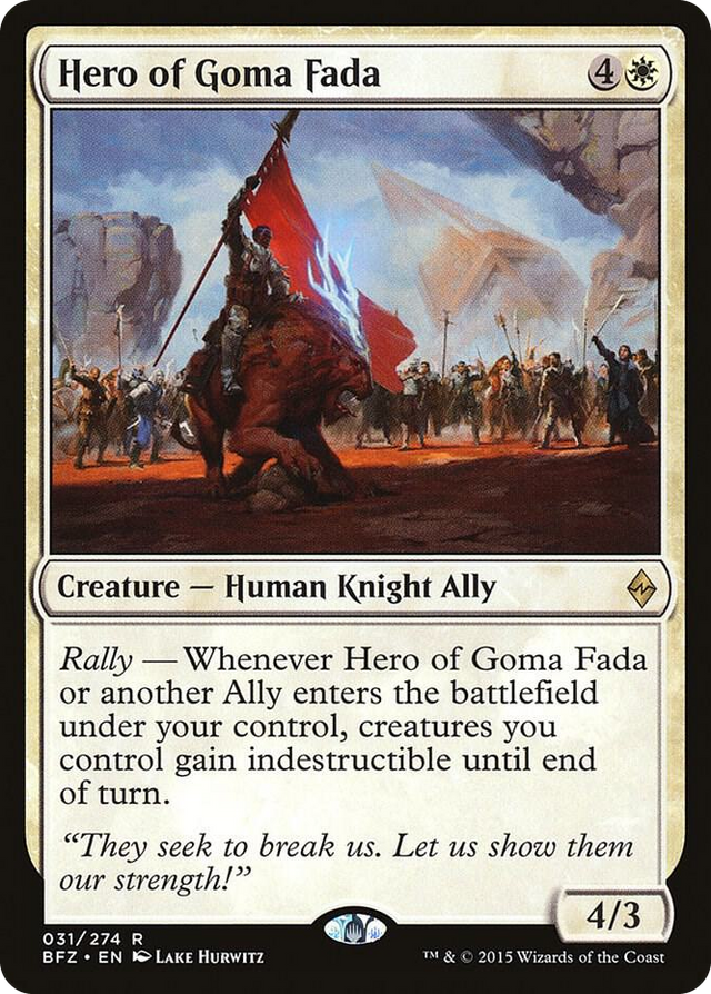 0031 Hero of Goma Fada R Battle for Zendikar