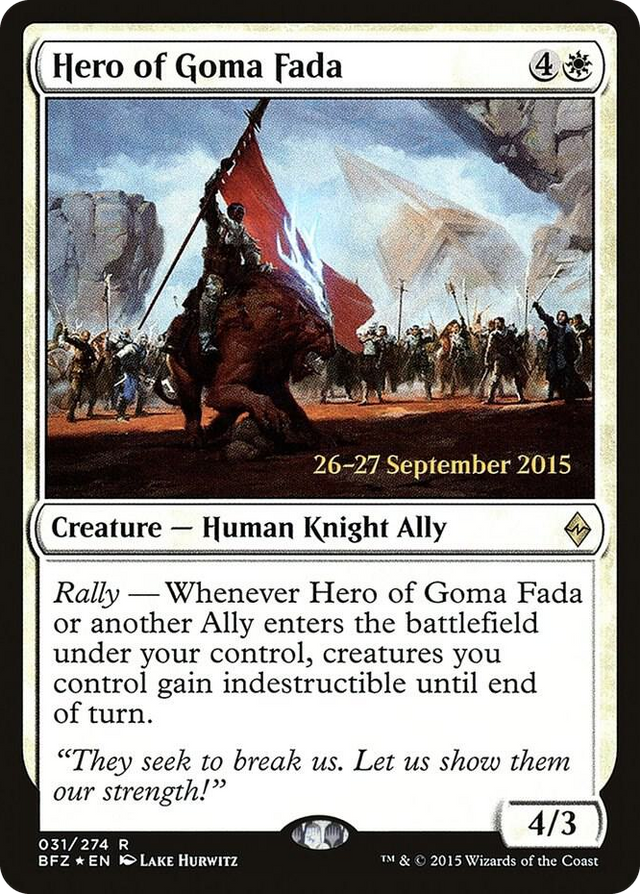 0031 Hero of Goma Fada R Prerelease Cards