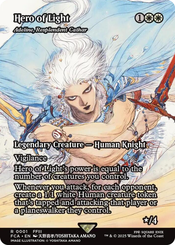 Hero of Light - Adeline, Resplendent Cathar (Showcase) #1 R - FINAL FANTASY: Through the Ages Pokemon card