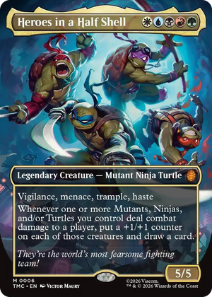 0006 Heroes in a Half Shell (0006) (Borderless) M Commander: Teenage Mutant Ninja Turtles