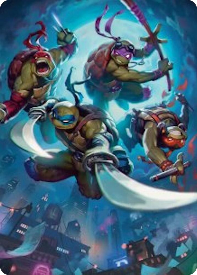 0041 Heroes in a Half Shell Art Card S Art Series: Teenage Mutant Ninja Turtles
