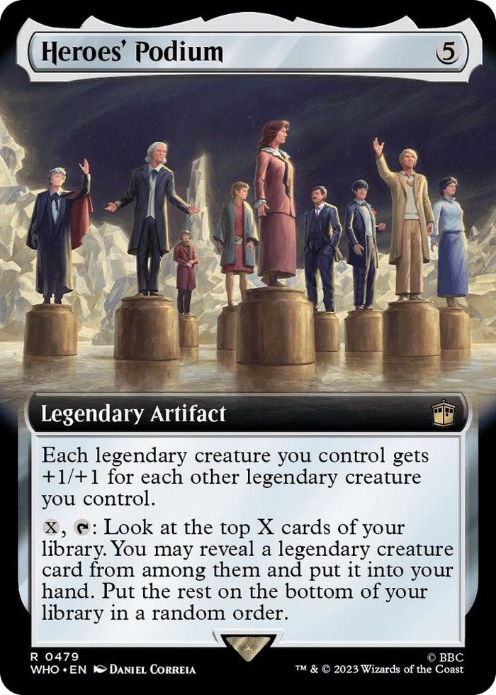 Heroes' Podium (Extended Art) #479 R - Universes Beyond: Doctor Who Pokemon card