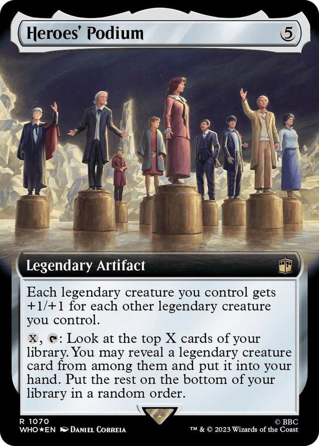 1070 Heroes' Podium (Extended Art) (Surge Foil) R Universes Beyond: Doctor Who