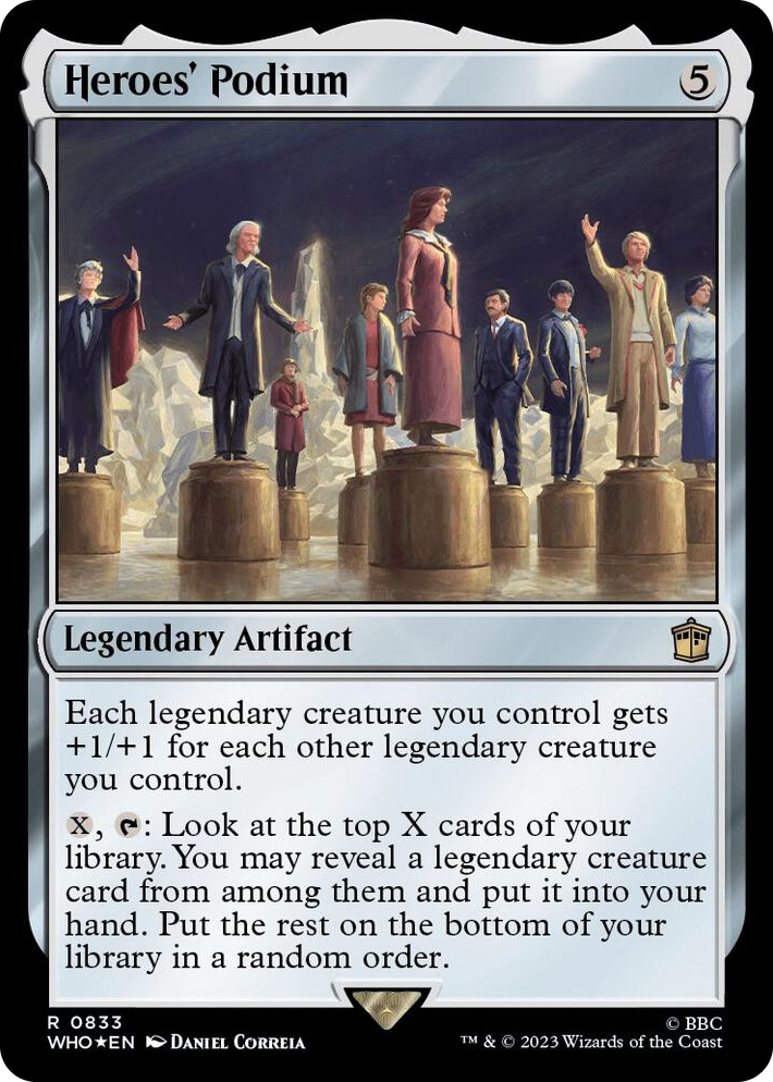 0833 Heroes' Podium (Surge Foil) R Universes Beyond: Doctor Who