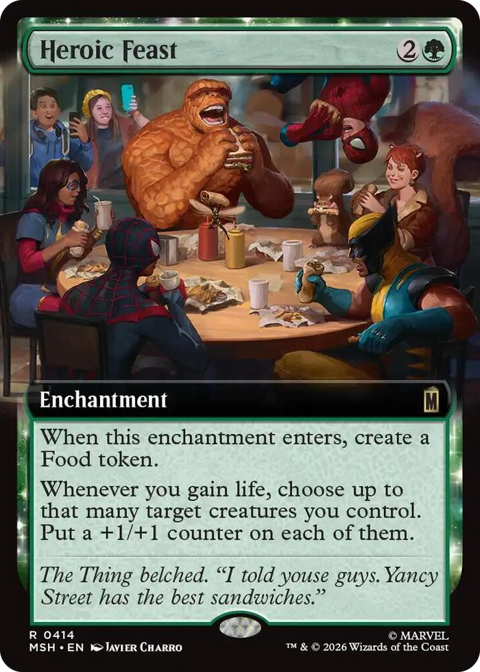 Heroic Feast (Extended Art) #414 R - Marvel Super Heroes Pokemon card