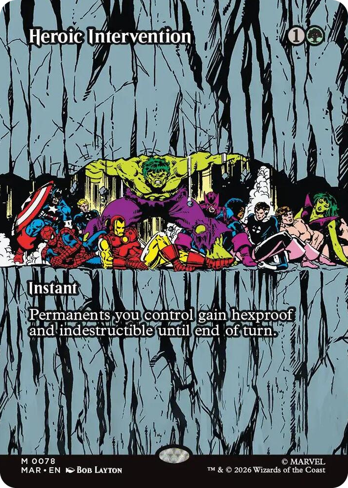 0078 Heroic Intervention (0078) (Borderless) M Marvel Universe Eternal-Legal