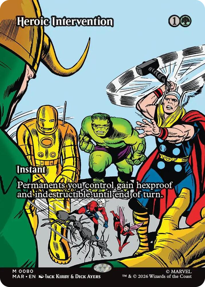 0080 Heroic Intervention (0080) (Borderless) M Marvel Universe Eternal-Legal
