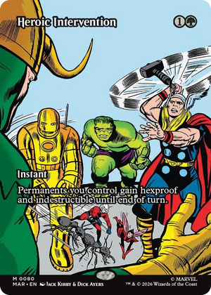0080 Heroic Intervention (0080) (Borderless) M Marvel Universe Eternal-Legal