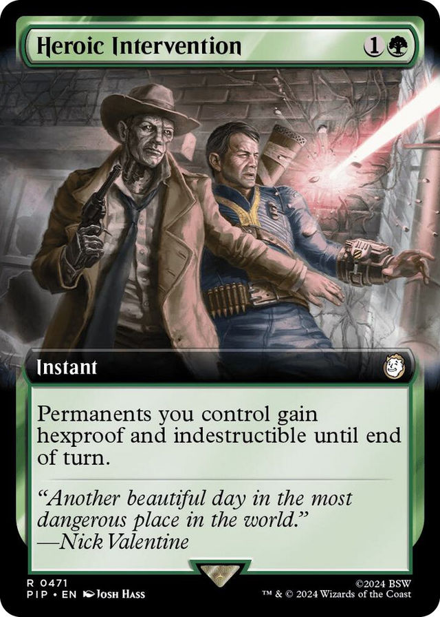 0471 Heroic Intervention (Extended Art) R Universes Beyond: Fallout