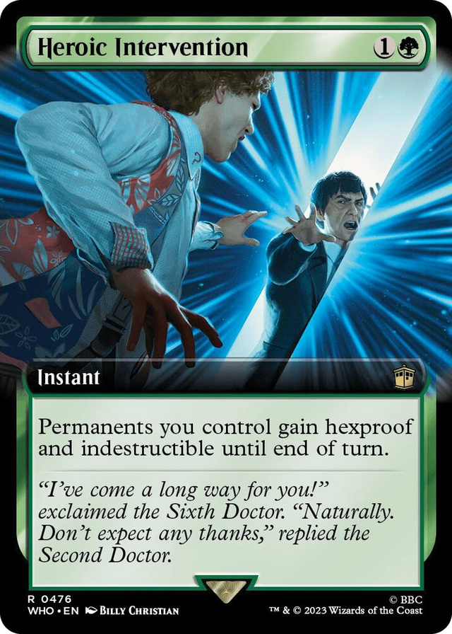 0476 Heroic Intervention (Extended Art) R Universes Beyond: Doctor Who