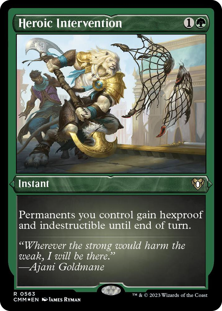 0563 Heroic Intervention (Foil Etched) R Commander Masters