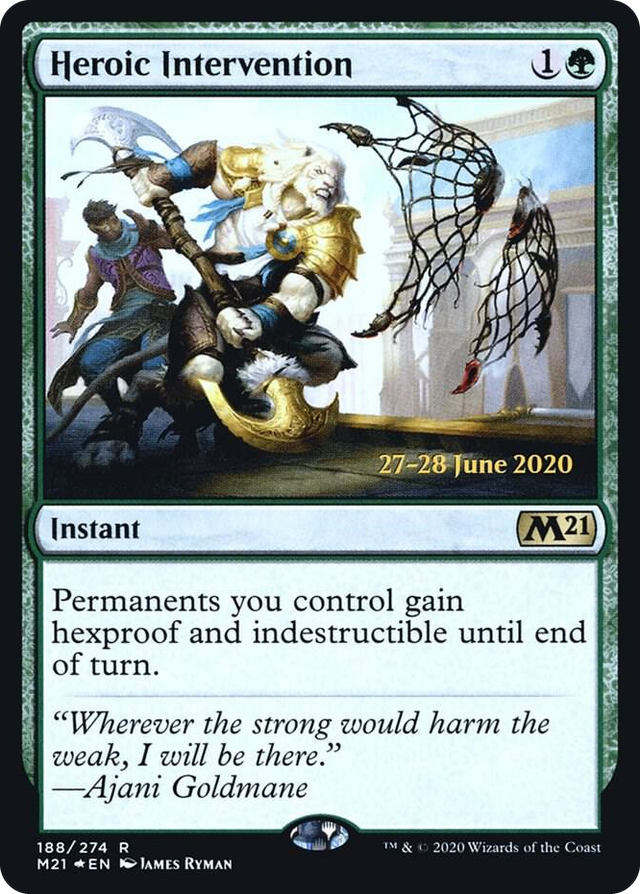 0188 Heroic Intervention (M21) R Prerelease Cards
