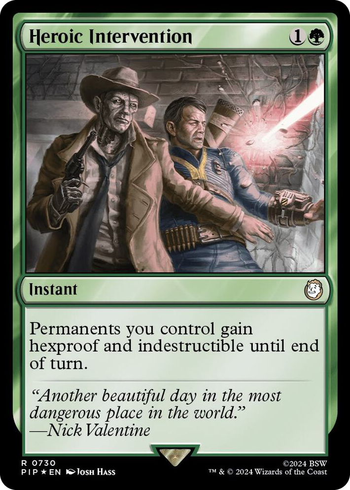 0730 Heroic Intervention (Surge Foil) R Universes Beyond: Fallout