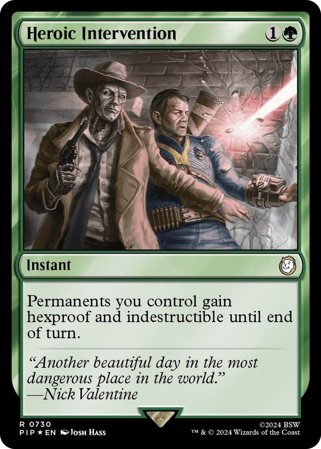 0730 Heroic Intervention (Surge Foil) R Universes Beyond: Fallout