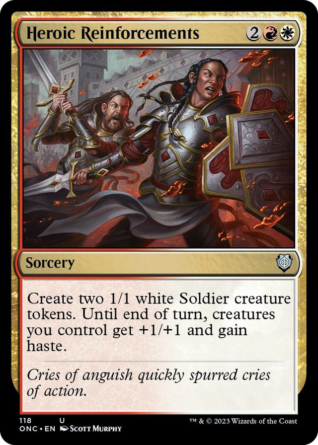 0118 Heroic Reinforcements U Commander: Phyrexia: All Will Be One