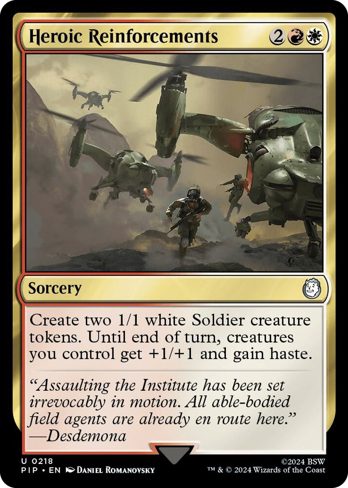 0218 Heroic Reinforcements U Universes Beyond: Fallout