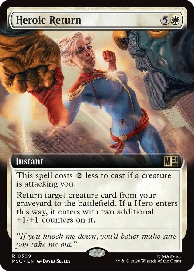 0309 Heroic Return (Extended Art) R Commander: Marvel Super Heroes