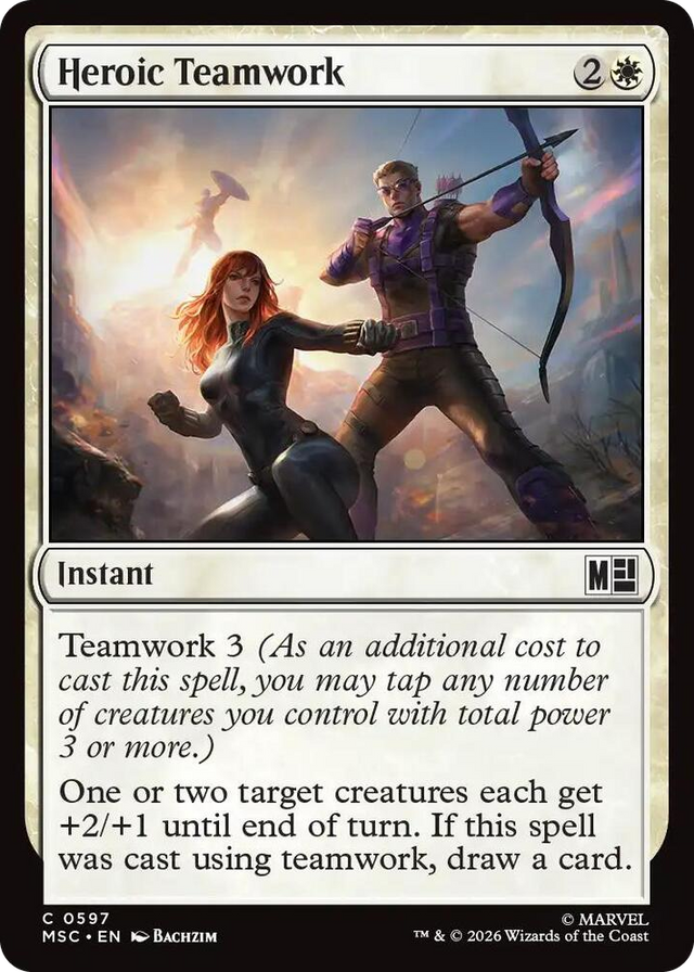 0597 Heroic Teamwork C Commander: Marvel Super Heroes