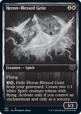 Heron-Blessed Geist #286 C - Innistrad: Double Feature Pokemon card