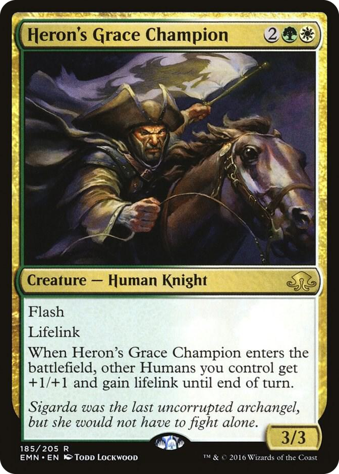 Heron's Grace Champion #185 R - Eldritch Moon Pokemon card
