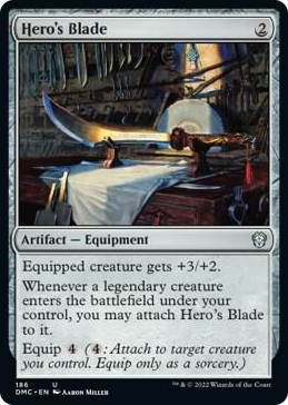0186 Hero's Blade U Commander: Dominaria United