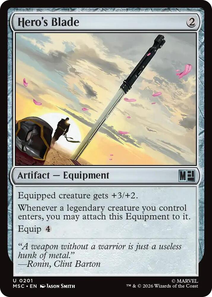 0201 Hero's Blade U Commander: Marvel Super Heroes