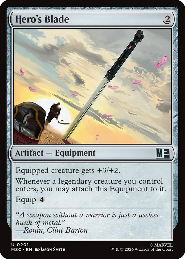 0201 Hero's Blade U Commander: Marvel Super Heroes