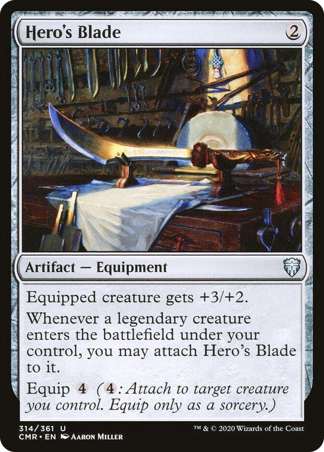 0314 Hero's Blade (314) U Commander Legends