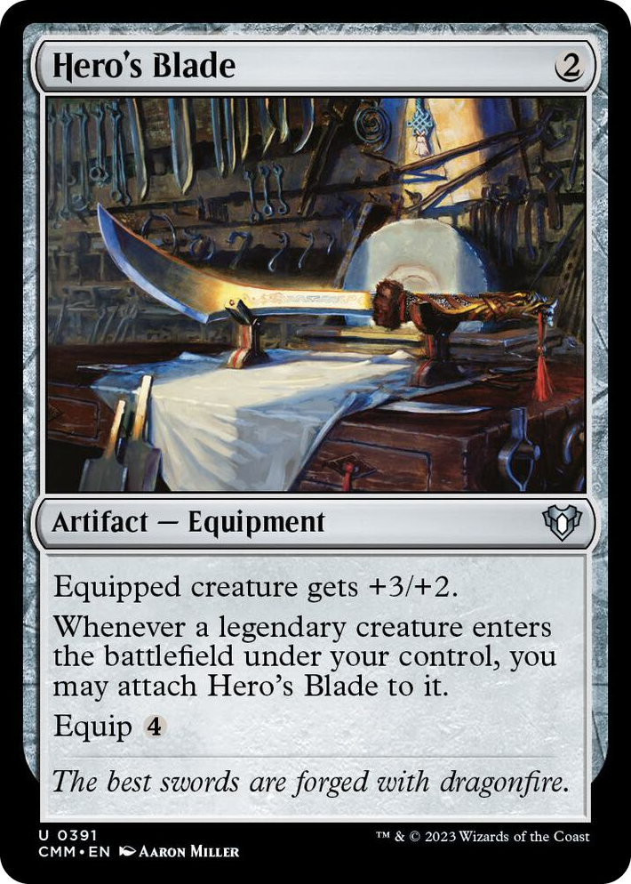 0391 Hero's Blade U Commander Masters