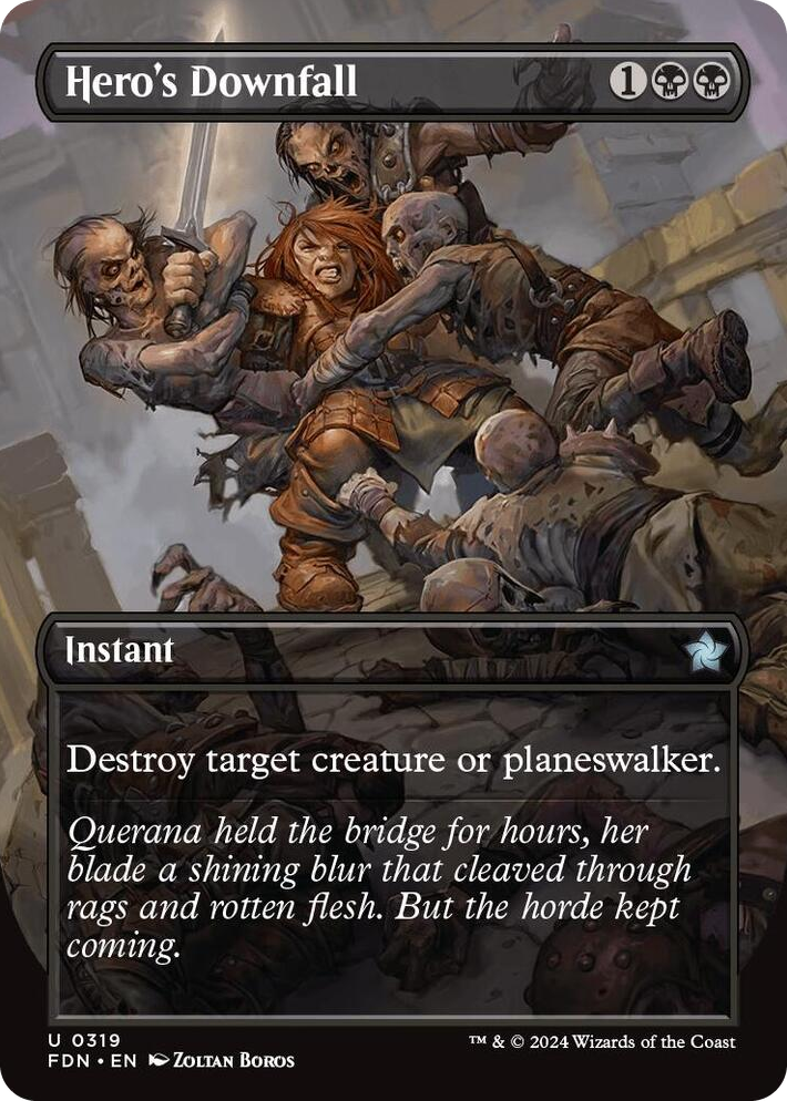 0319 Hero's Downfall (Borderless) U Foundations