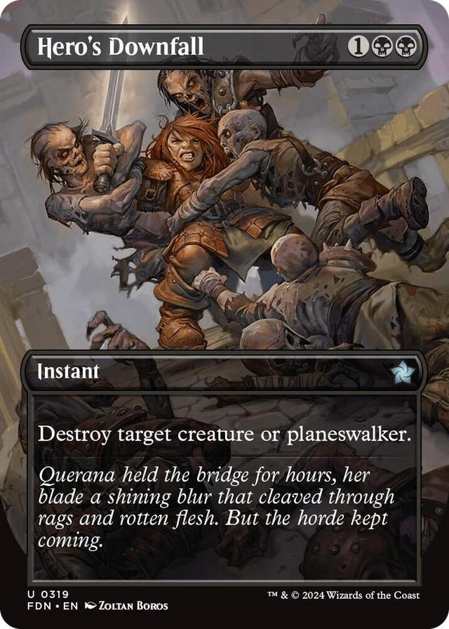 0319 Hero's Downfall (Borderless) U Foundations