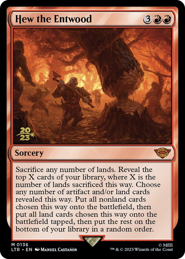 0136 Hew the Entwood M Prerelease Cards