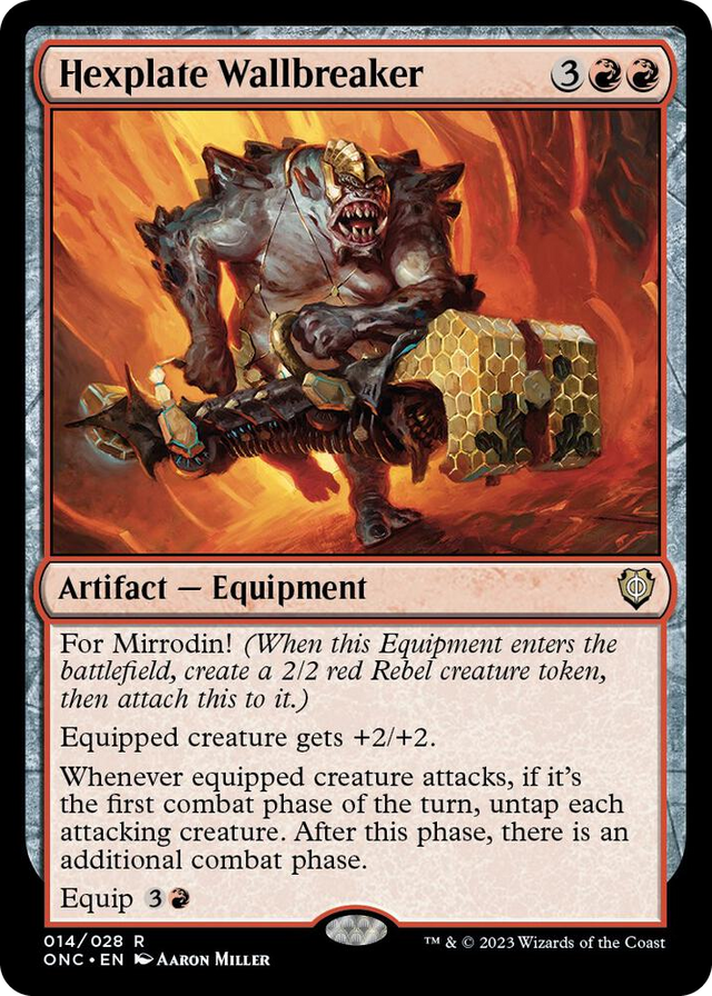 0014 Hexplate Wallbreaker R Commander: Phyrexia: All Will Be One