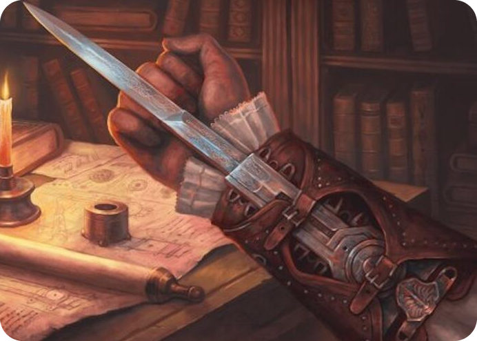0009 Hidden Blade Art Card S Art Series: Universes Beyond: Assassin's Creed