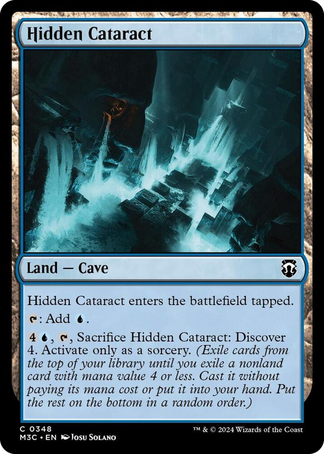 0348 Hidden Cataract C Commander: Modern Horizons 3