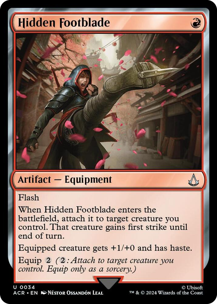 0034 Hidden Footblade U Universes Beyond: Assassin's Creed