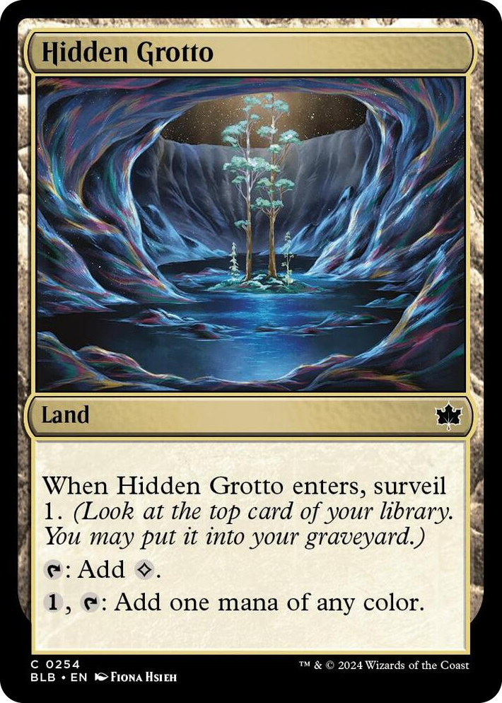 0254 Hidden Grotto C Bloomburrow