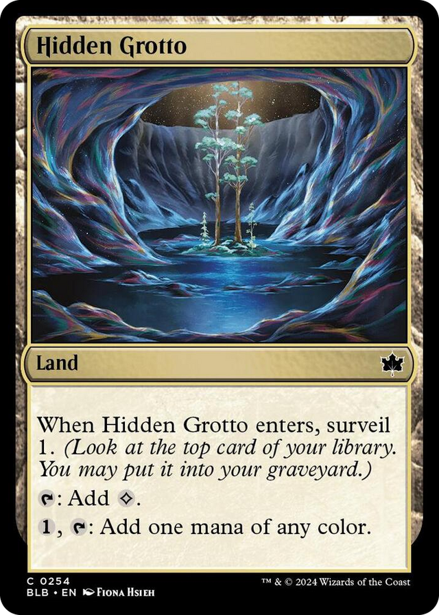 0254 Hidden Grotto C Bloomburrow